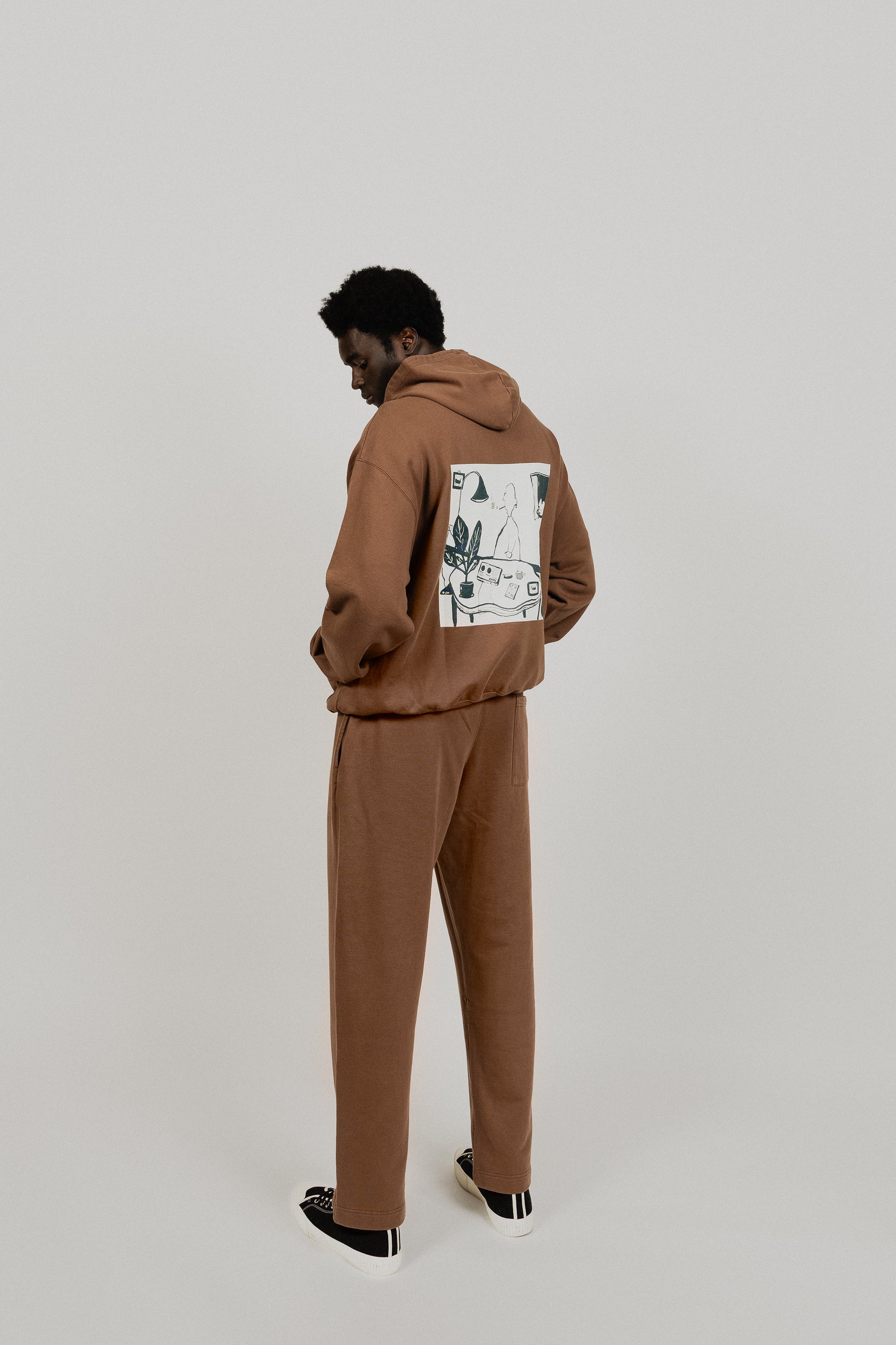 Nightmarezonwax Brown Hoodie