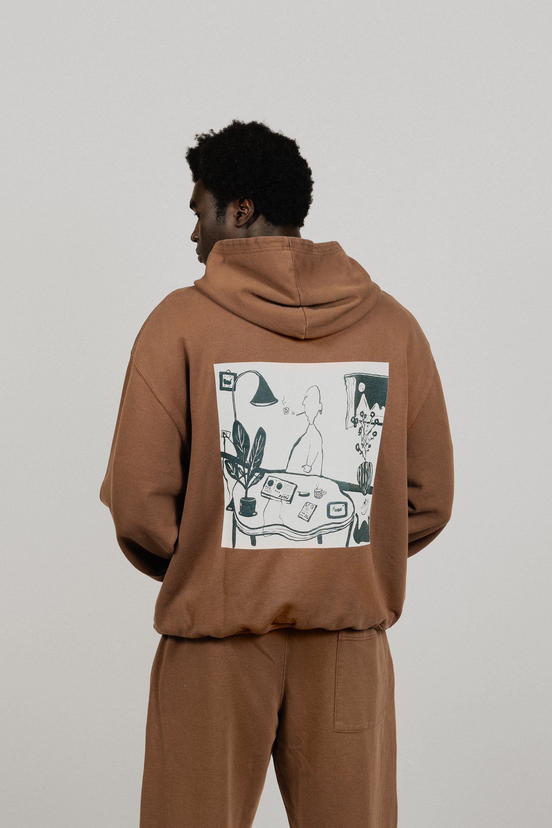 Nightmarezonwax Brown Hoodie