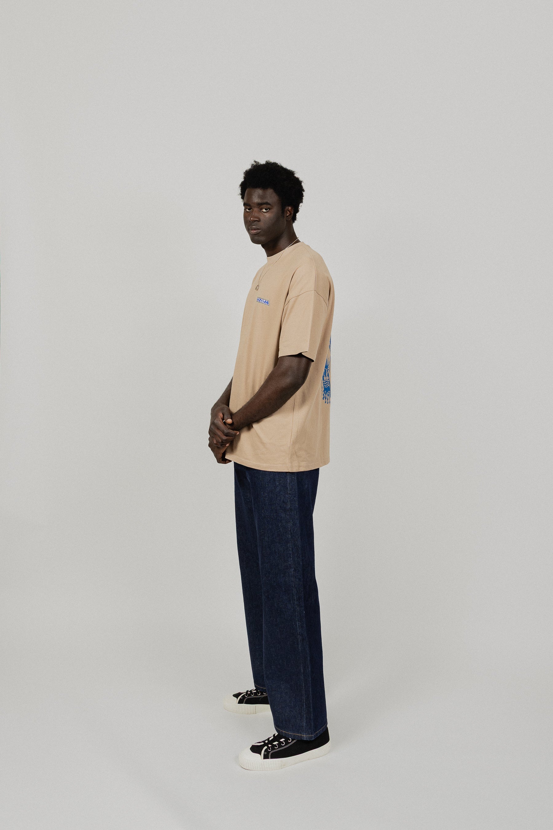 Curious Eye Beige T-Shirt