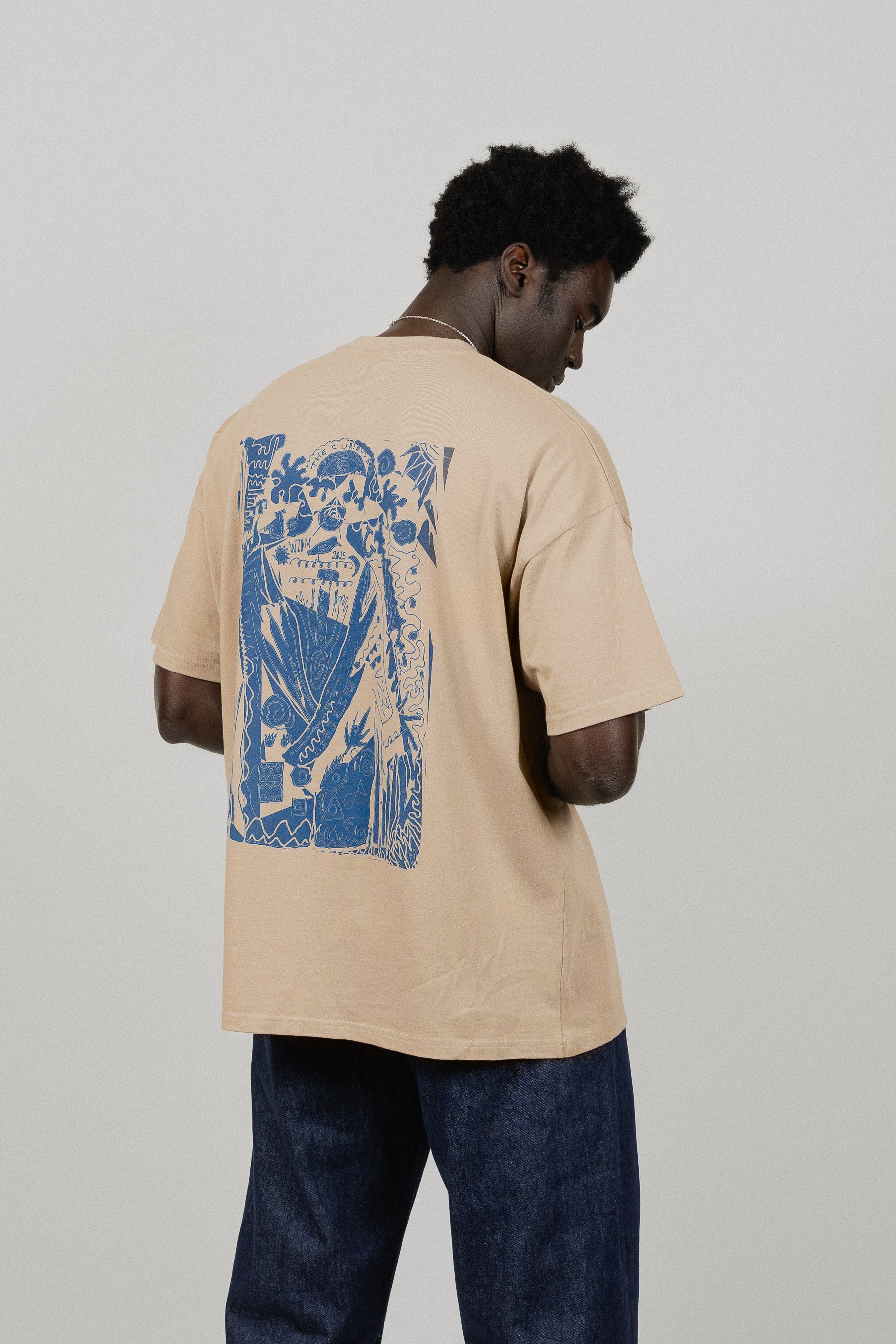 Curious Eye Beige T-Shirt